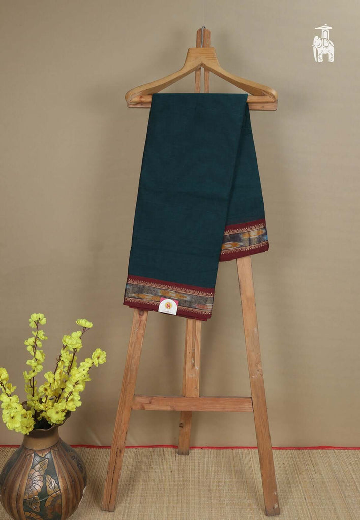 Deep Green Narayanpet Cotton Saree