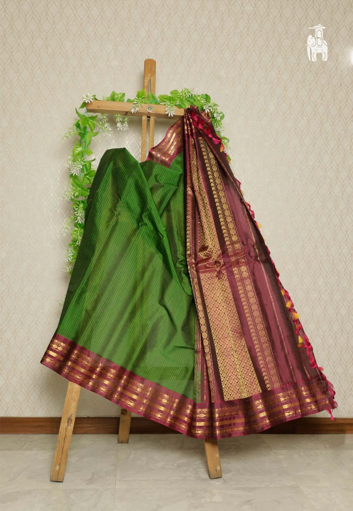 Green Gadwal Sico Saree