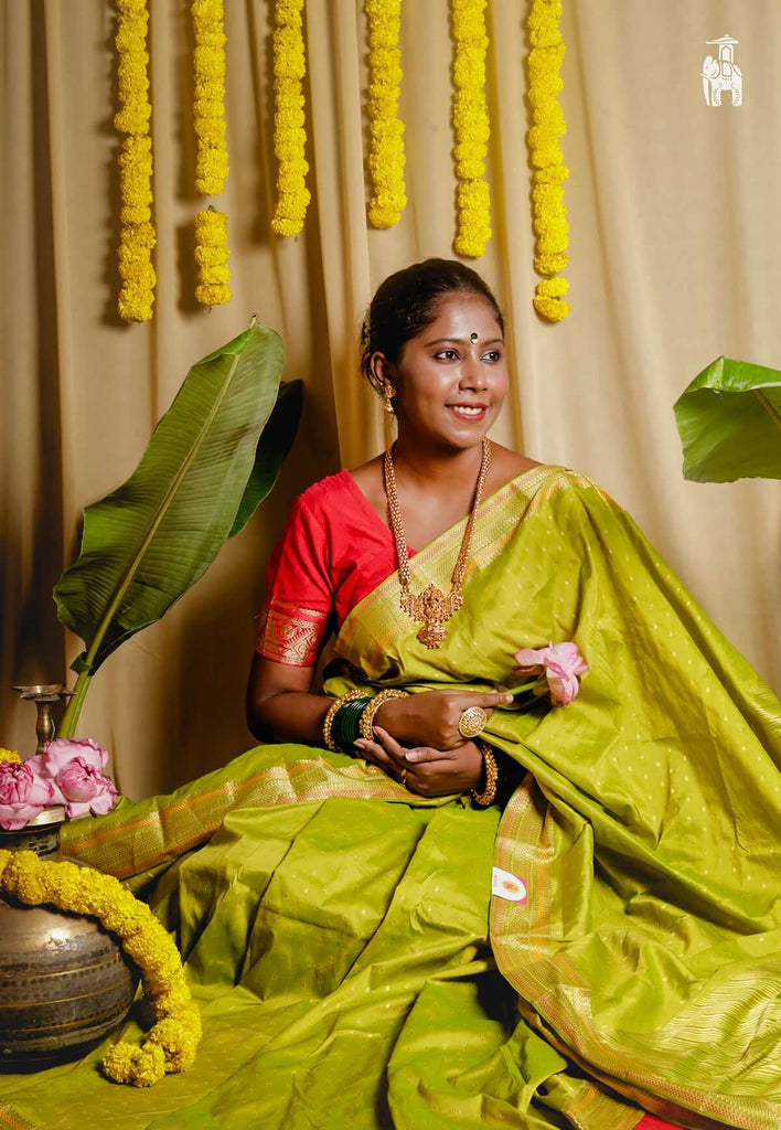 Green Kanjivaram Silk Saree