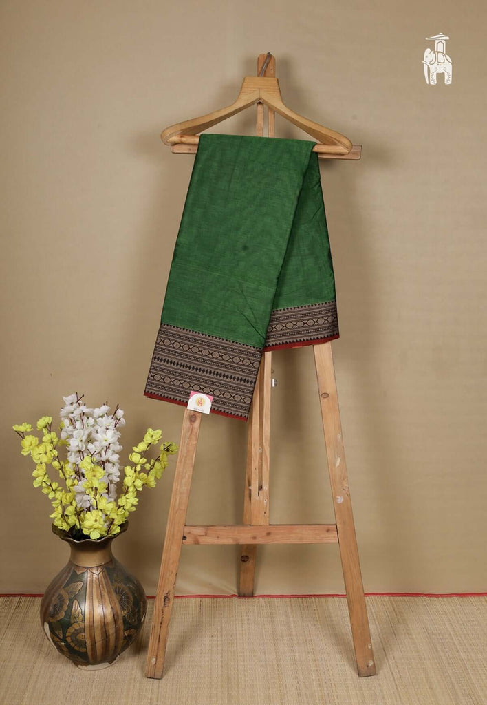 Lunar Green Narayanpet Cotton Saree