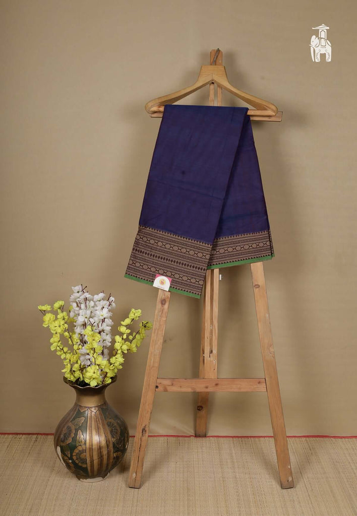  Navy Blue Narayanpet Cotton Sarees
