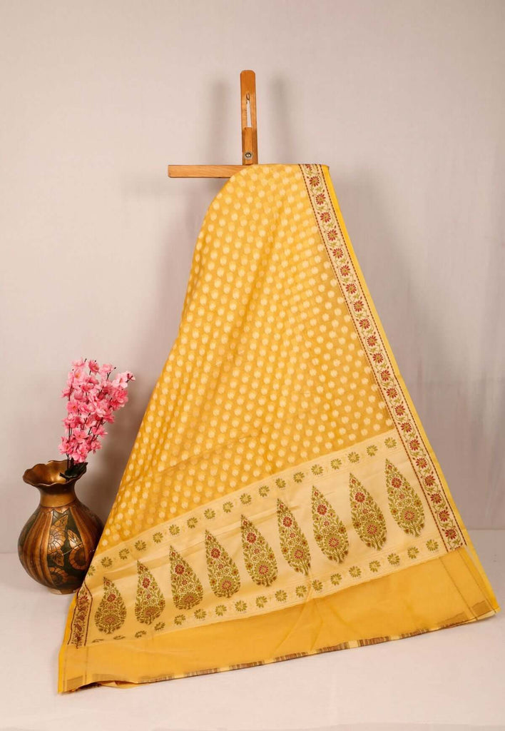 Honey Yellow Resham Kota Saree 